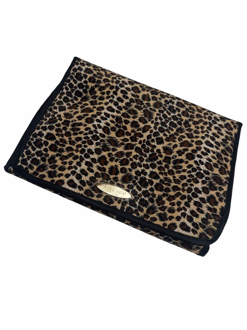Silpada Leopard Print Jewellery Pouch - Brown and Black